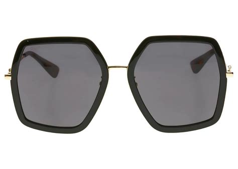 gucci sole 0106s|Gucci GG 0106S 001 Black Gold Gradient Sunglasses W/case 56 .